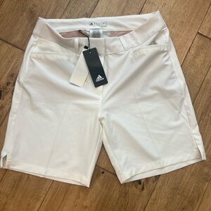 Adidas Women's White Golf Shorts